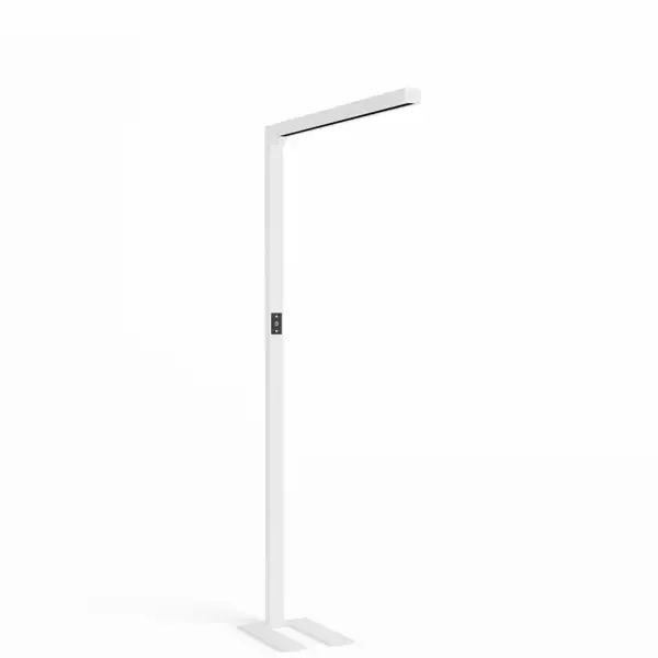 LED Büro Stehleuchte Lumer® Slim, blendfrei, Sensor, Dimmer weiß
